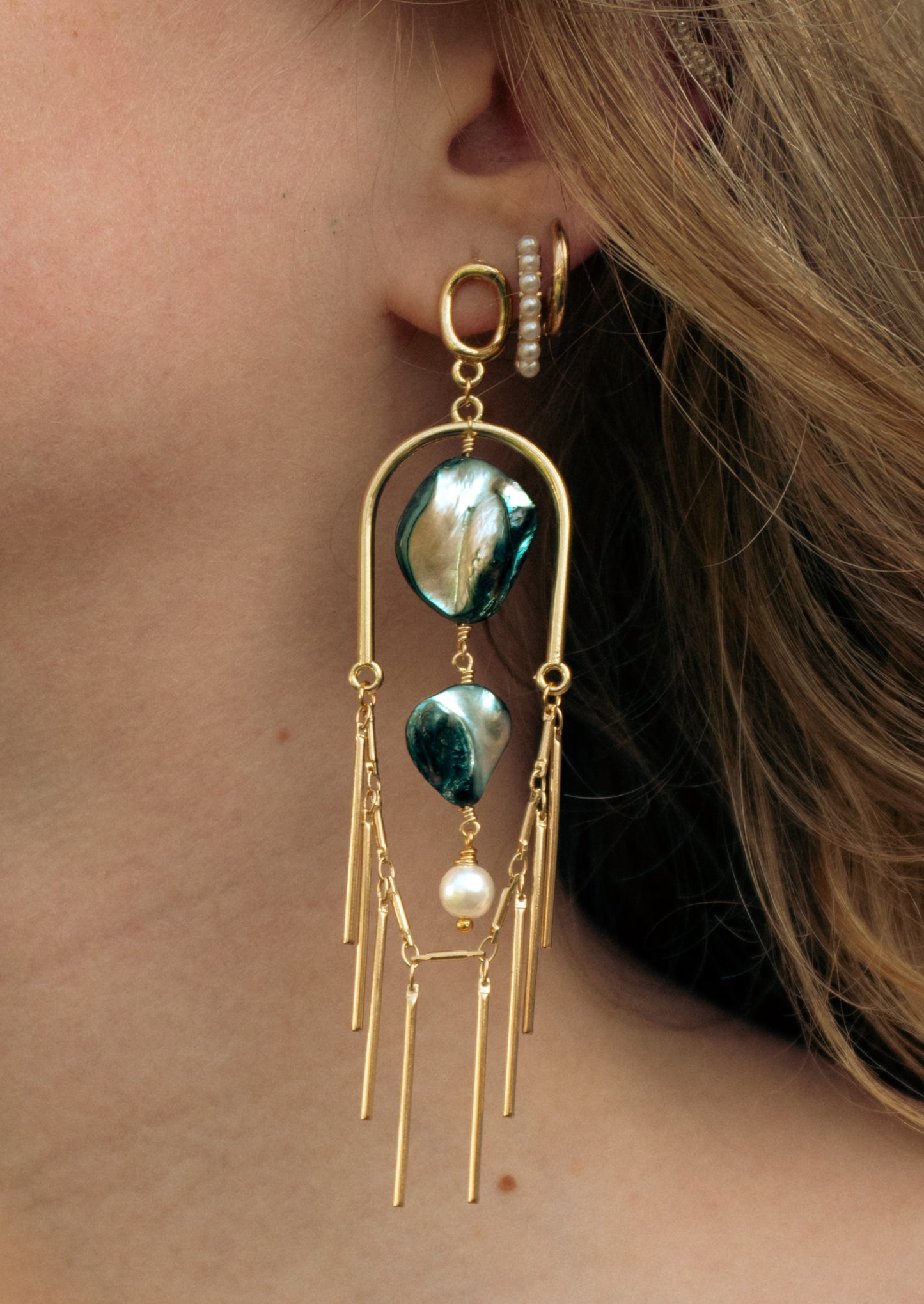 Washed In Gold Earrings