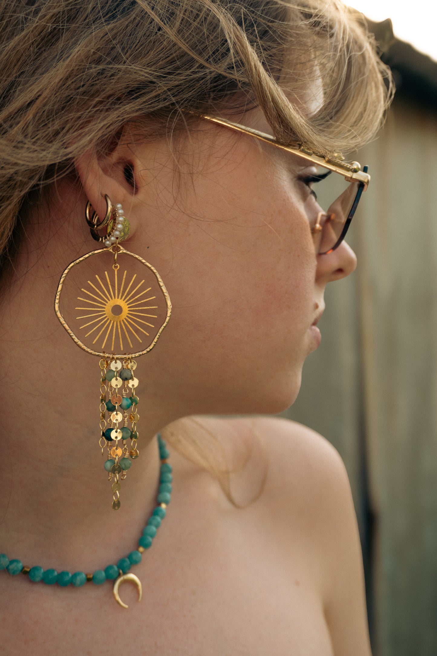 Golden Waters 14K Gold-Plated Earrings